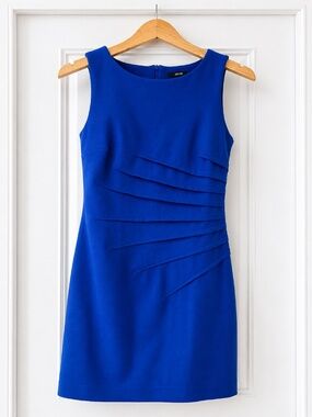 Jacob Cobalt Blue Sleeveless Cocktail Dress